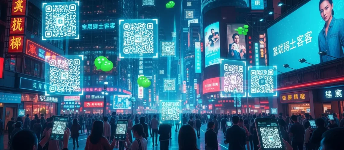 Digital superpower QR codes in China